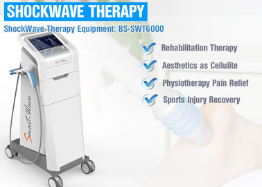 Machine de thérapie d'onde acoustique de 6 émetteurs pour le traitement de cellulites/remodelage de corps